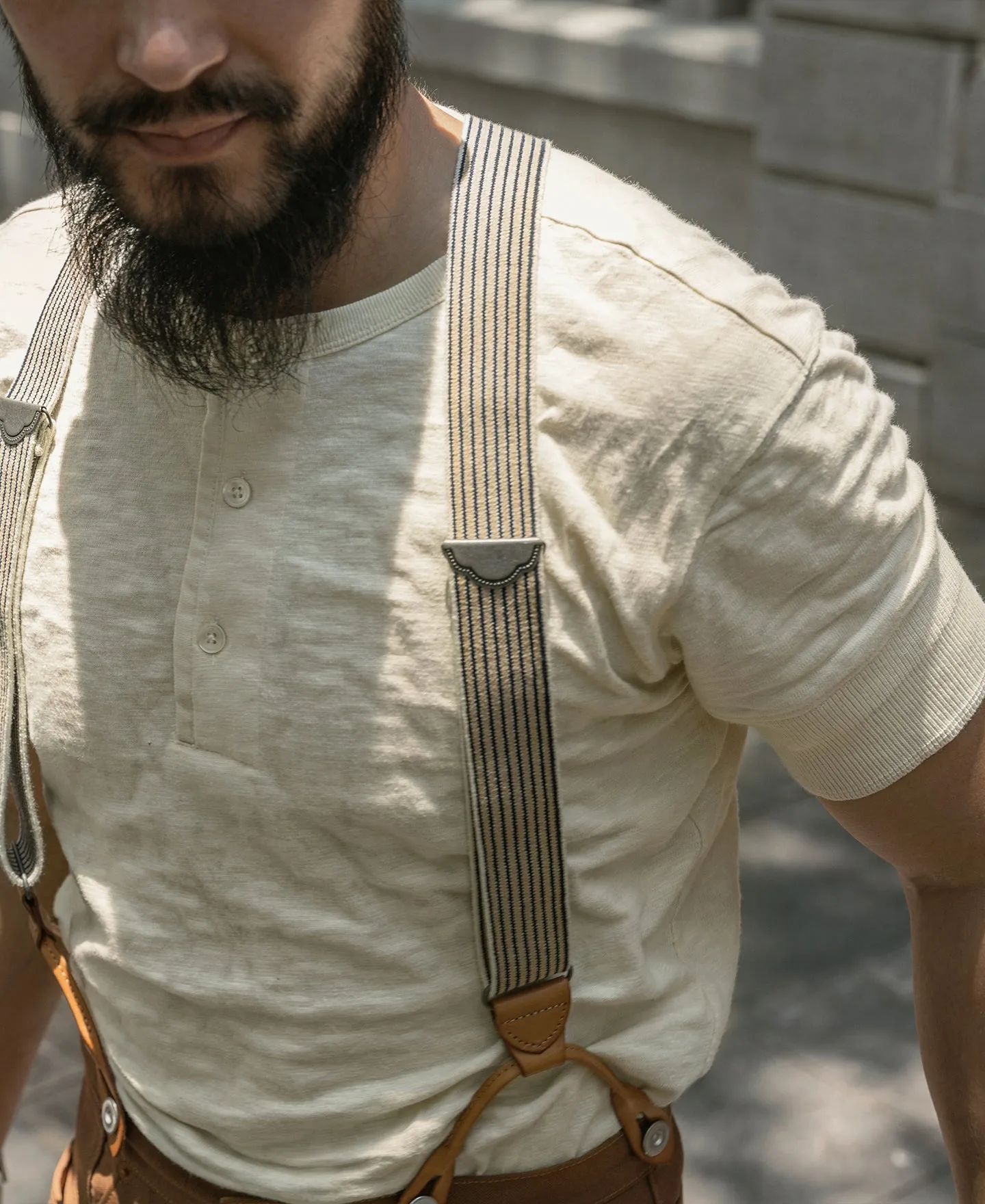 1890s Slub Cotton Henley T-Shirt