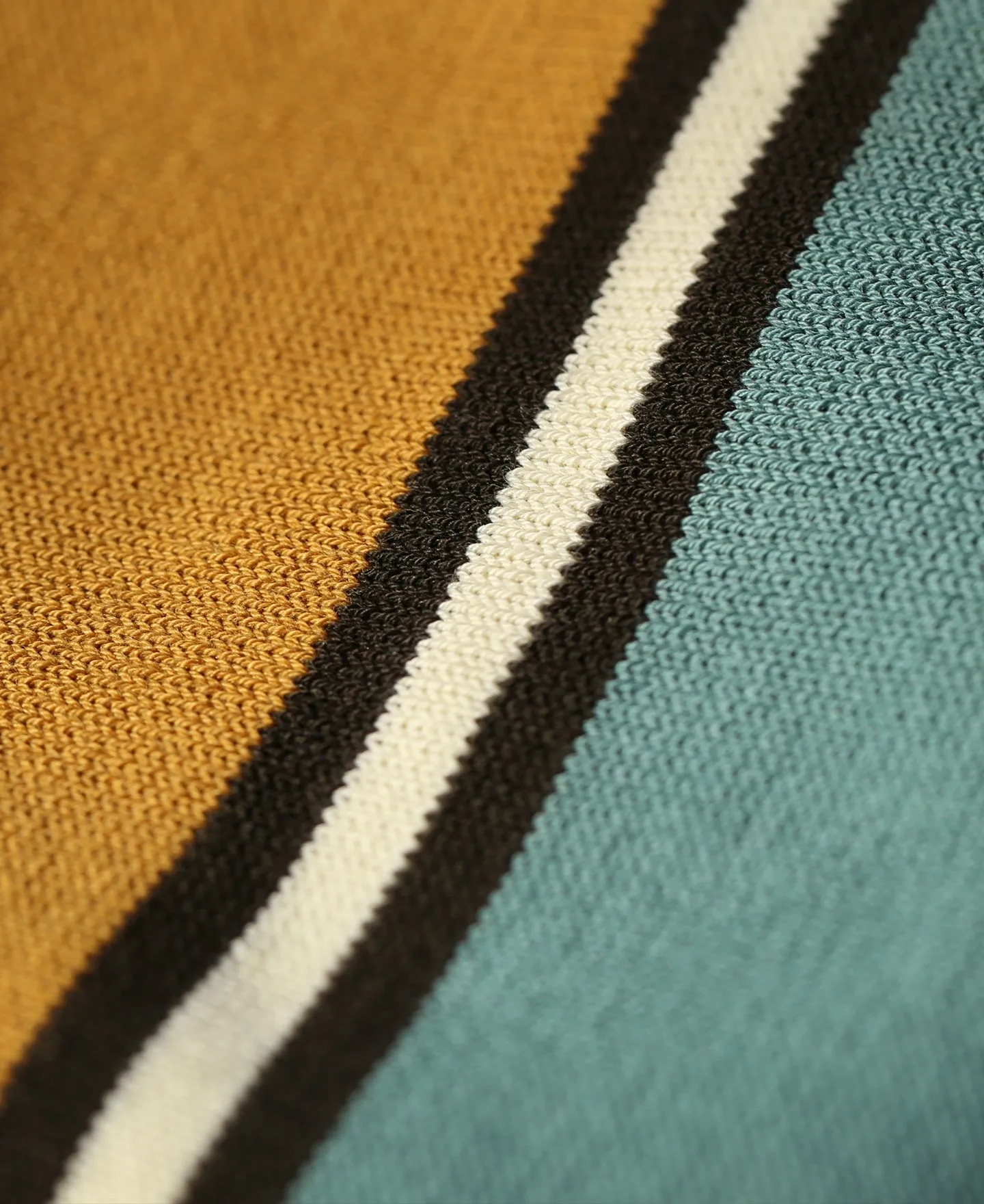 1950s Contrast Stripe Polo Shirt