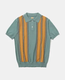 1950s Contrast Stripe Polo Shirt