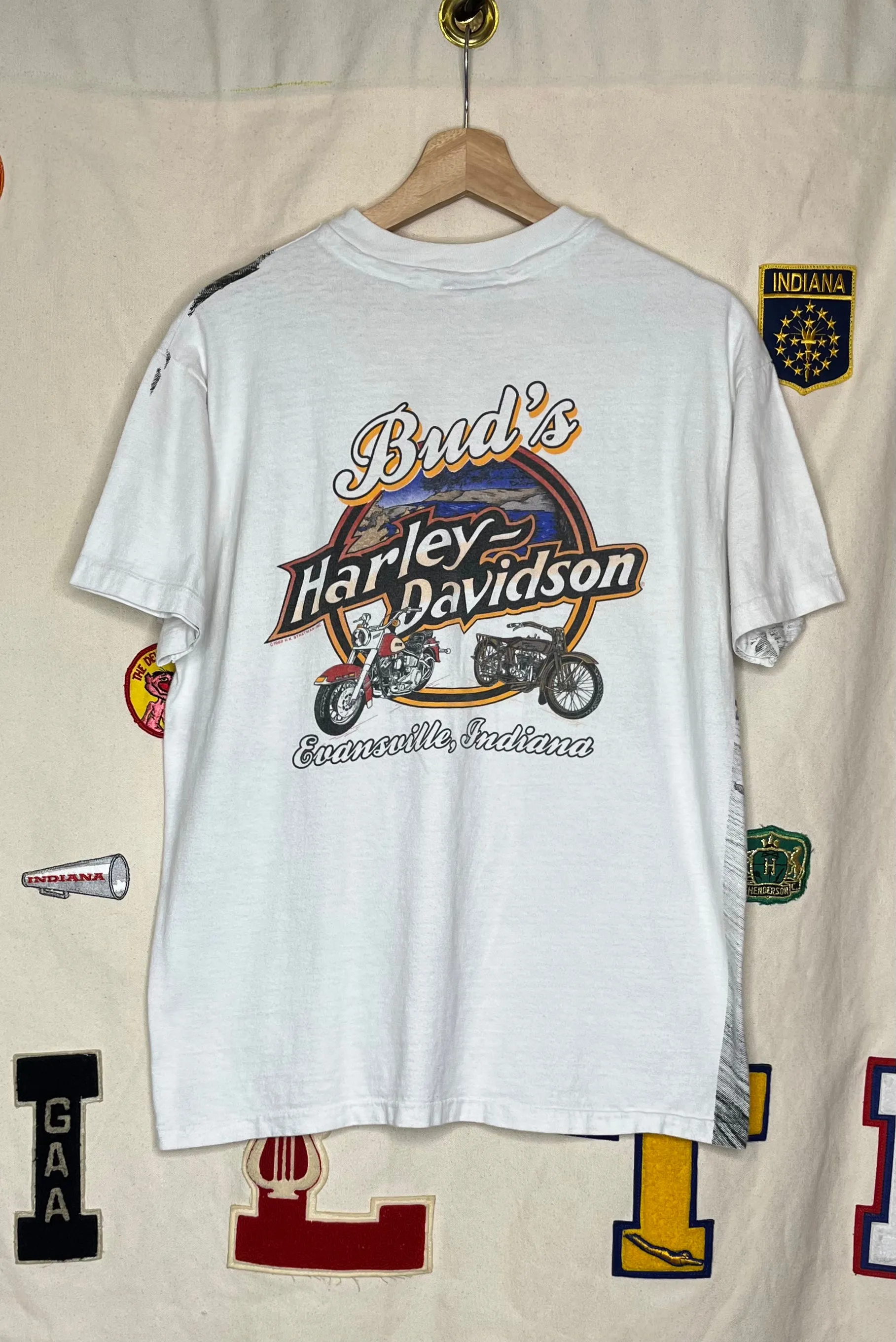 1991 R.K. Stratman Harley-Davidson AOP T-Shirt: L