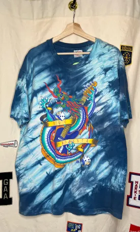 1992 Bruce Springsteen Dragon Tie-Dye T-Shirt: XL