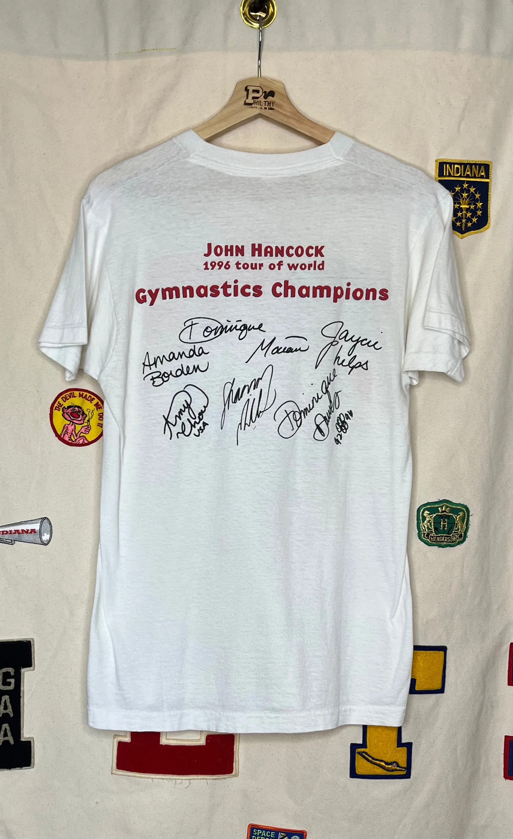 1996 John Hancock Gymnastics Champions T-Shirt: M/L