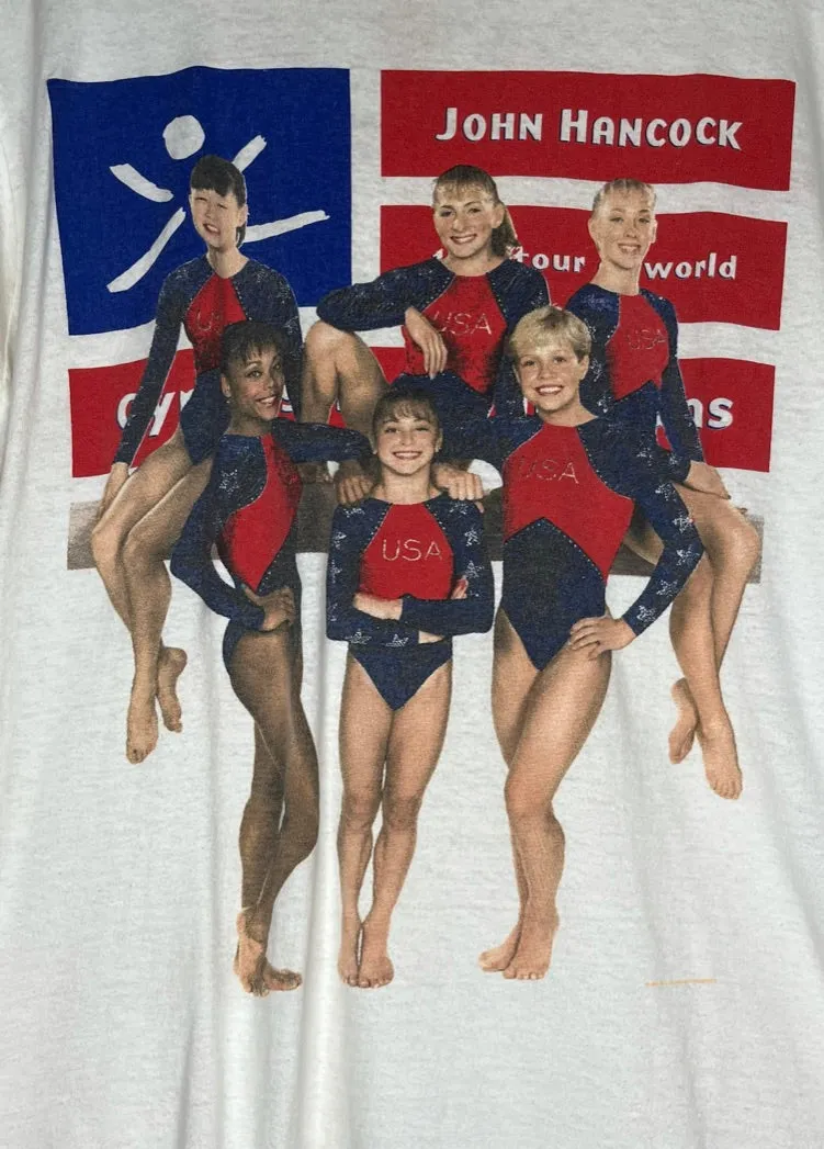 1996 John Hancock Gymnastics Champions T-Shirt: M/L