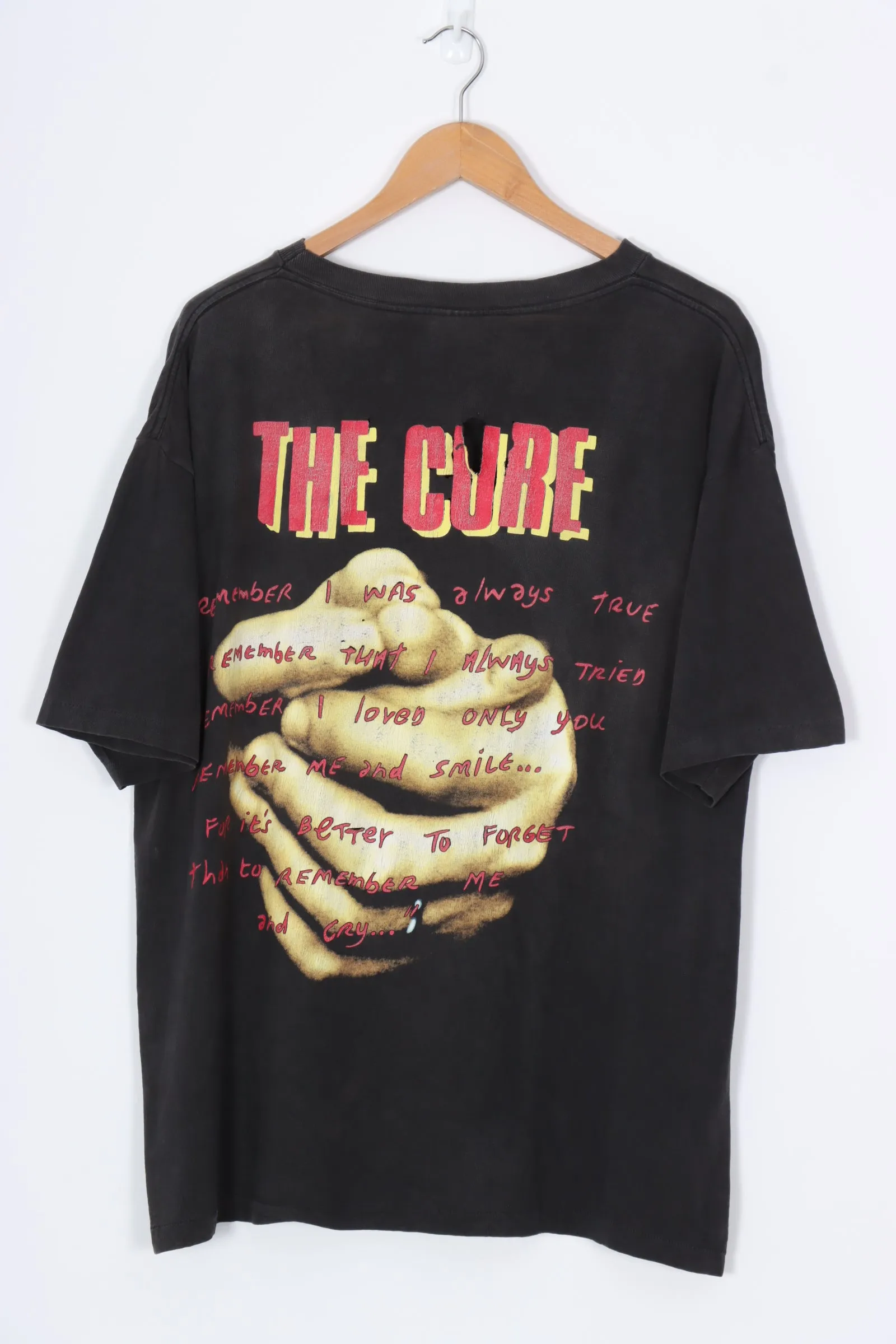 1996 Vintage THE CURE Wild Mood Swings Robert Smith Band Tee (XL)