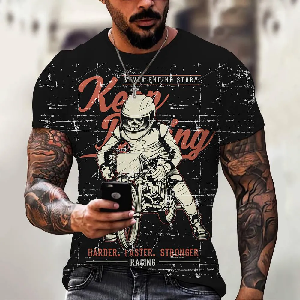 3D Digital Printing Casual Short-Sleeved T-Shirt