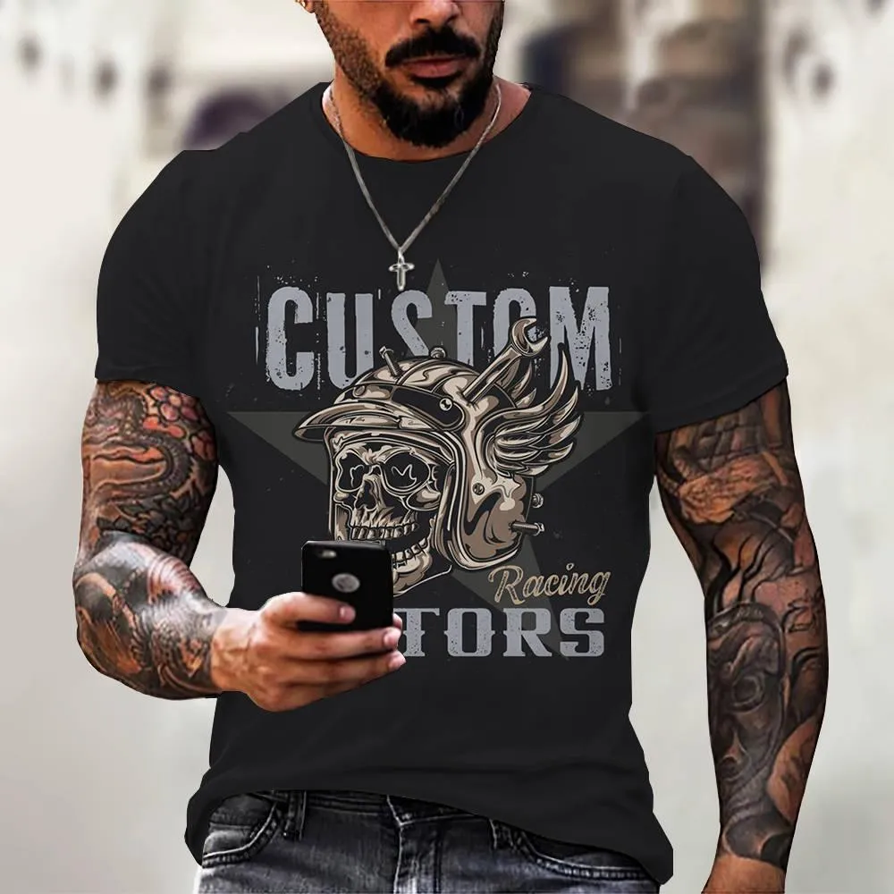 3D Digital Printing Casual Short-Sleeved T-Shirt