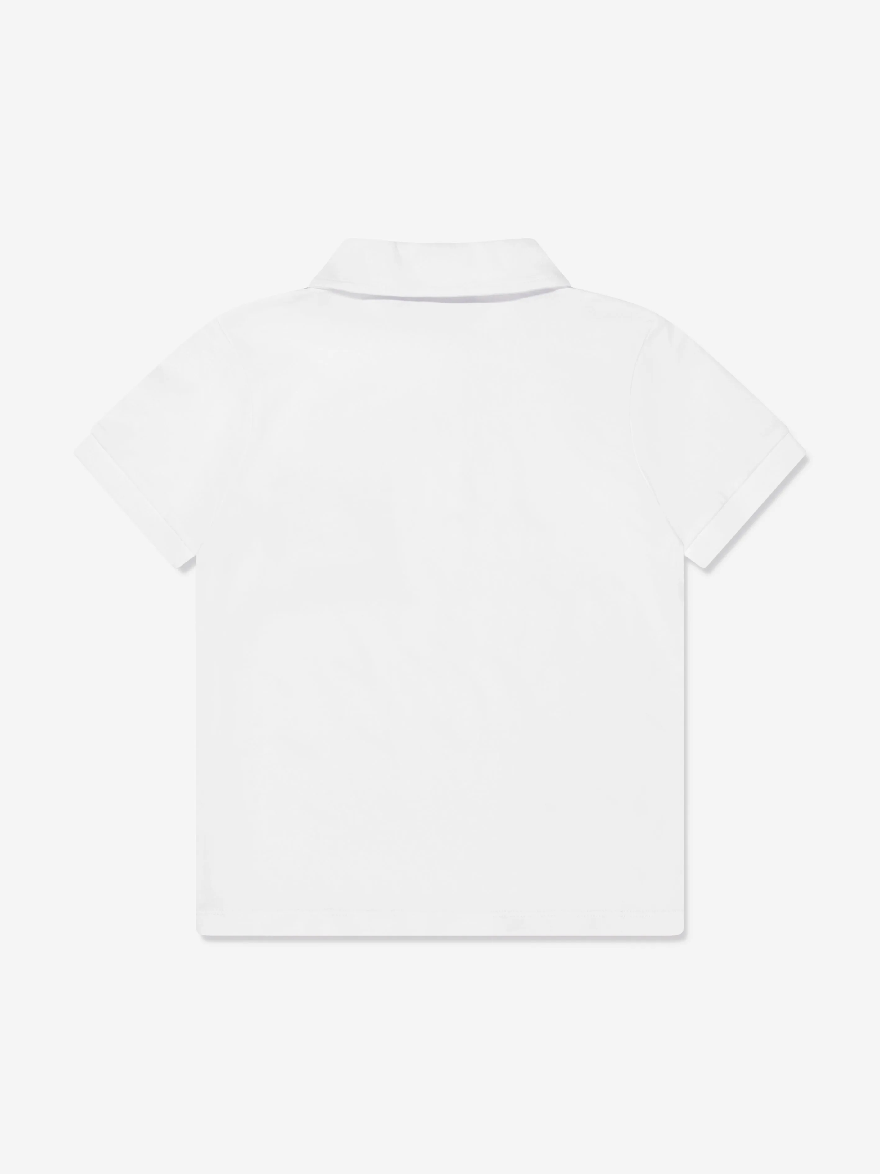 Aigner Boys Logo Polo Shirt in White