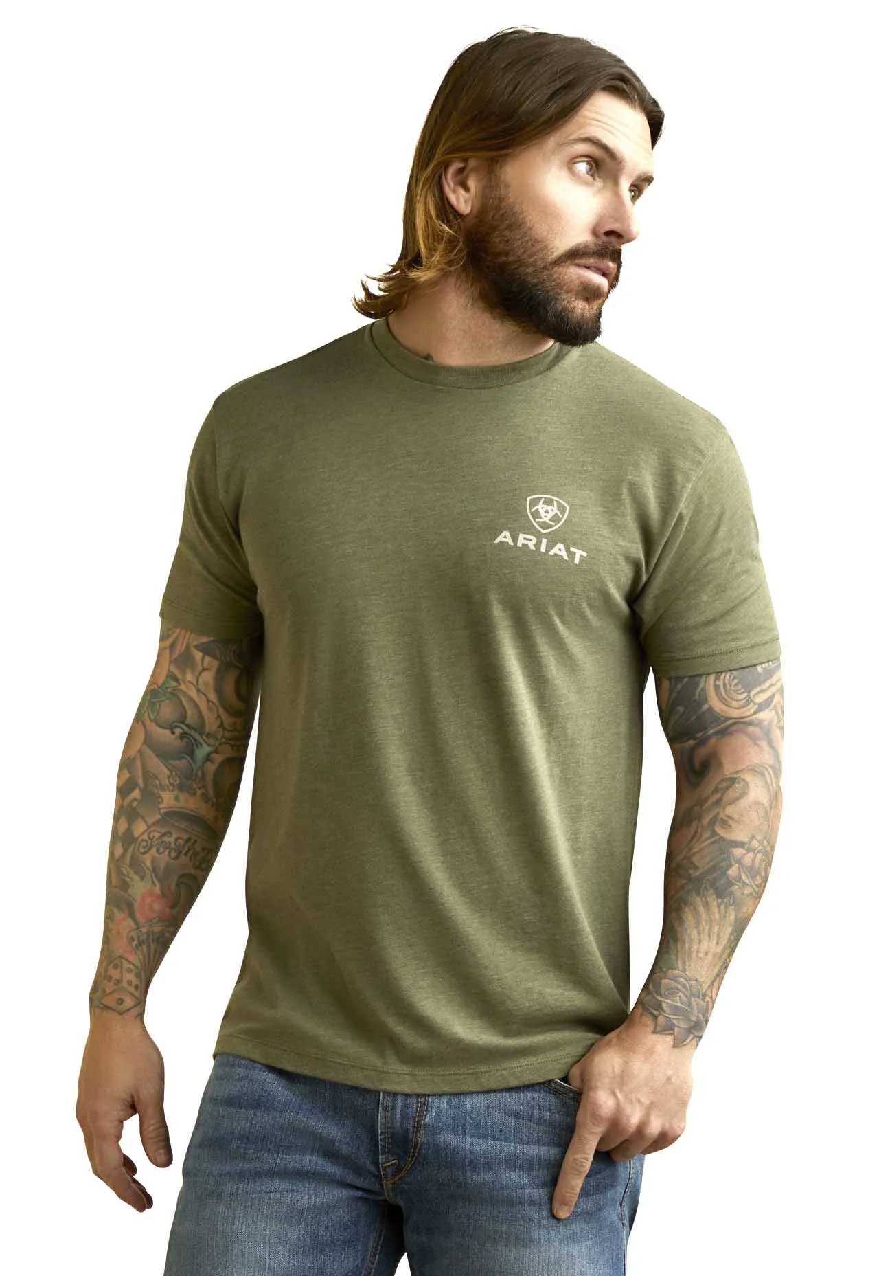 Ariat Men's Fighting Eagles Short Sleeve T-Shirt