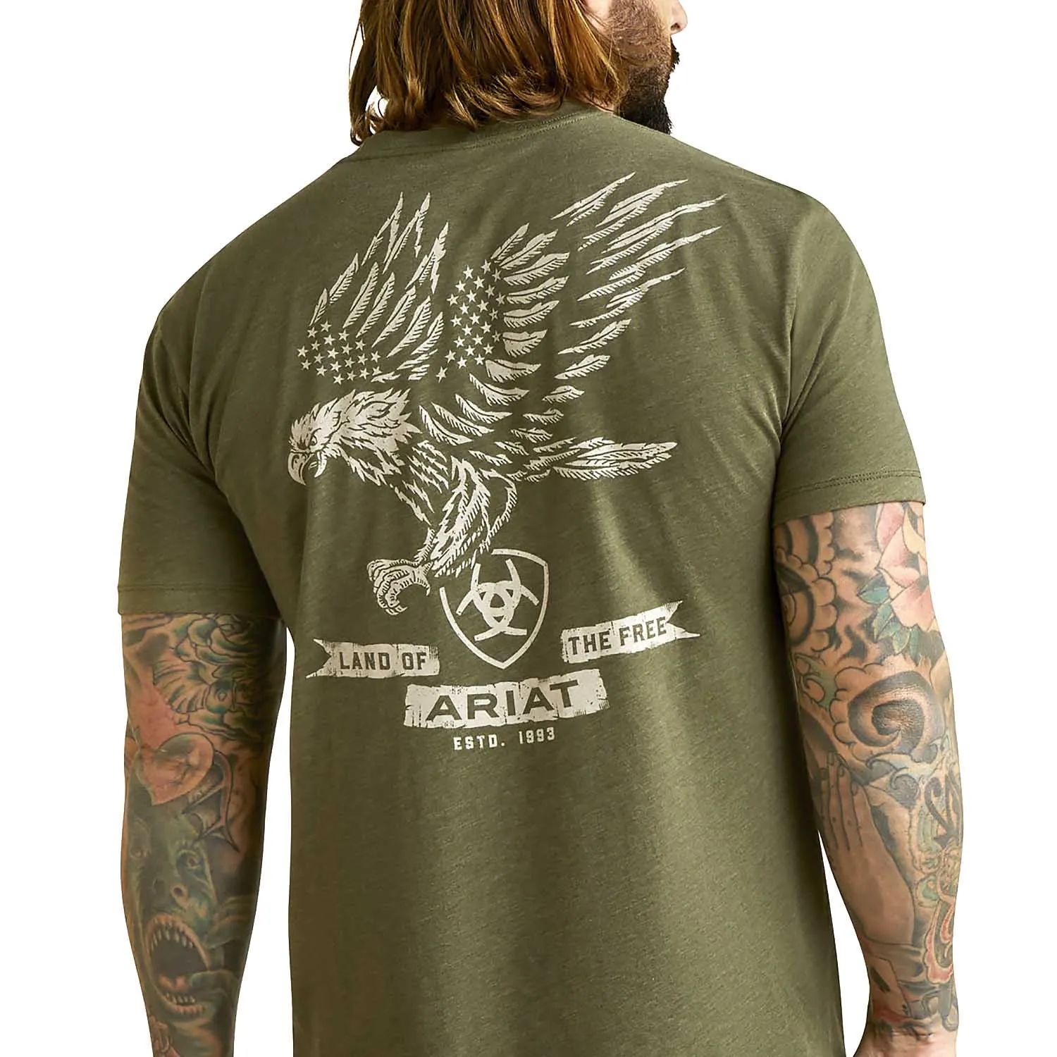 Ariat Men's Fighting Eagles Short Sleeve T-Shirt