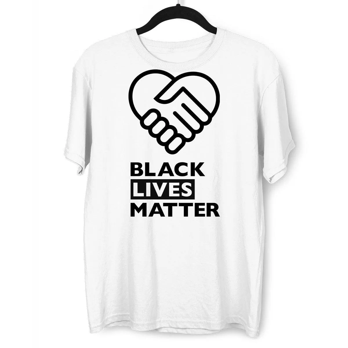 Black Lives Matter Global Network Black, White & Grey T-Shirt