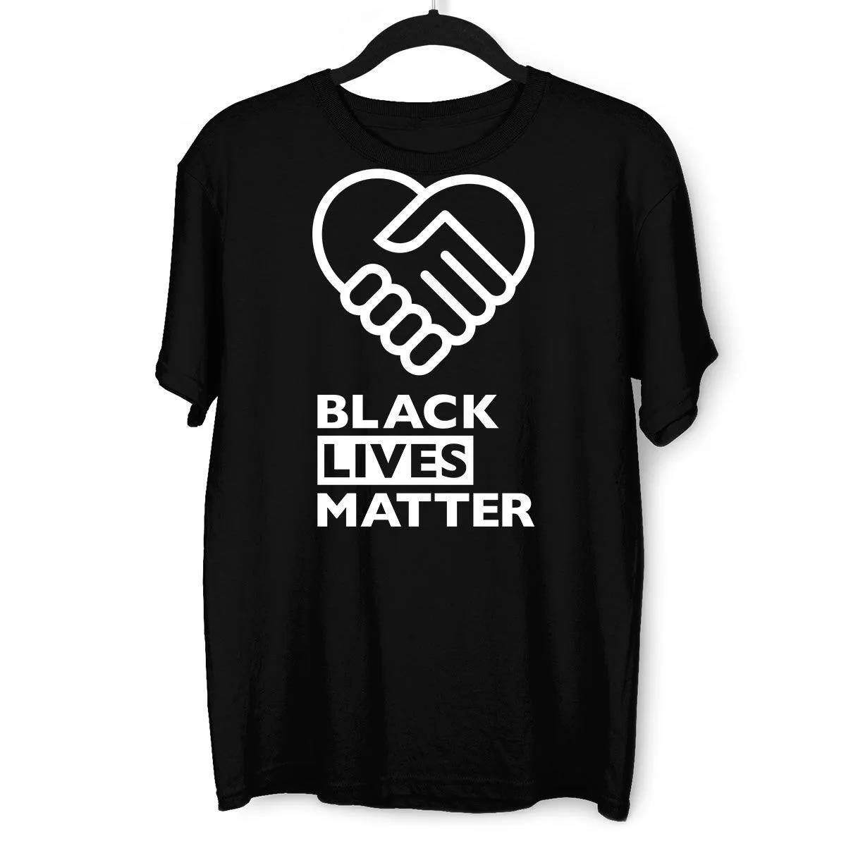 Black Lives Matter Global Network Black, White & Grey T-Shirt