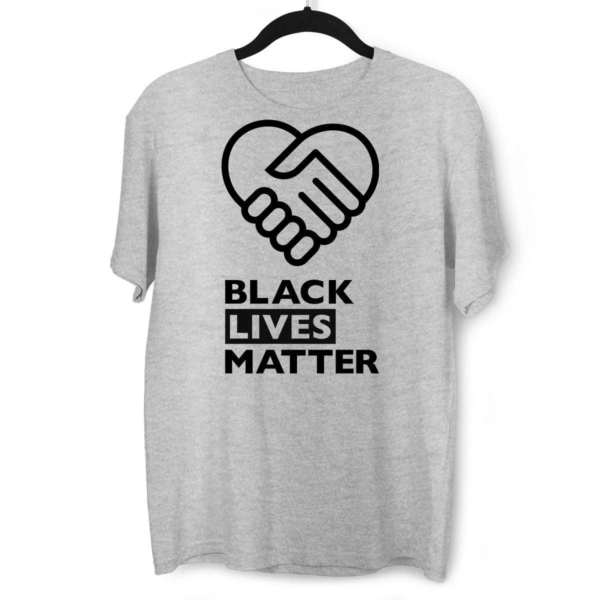 Black Lives Matter Global Network Black, White & Grey T-Shirt