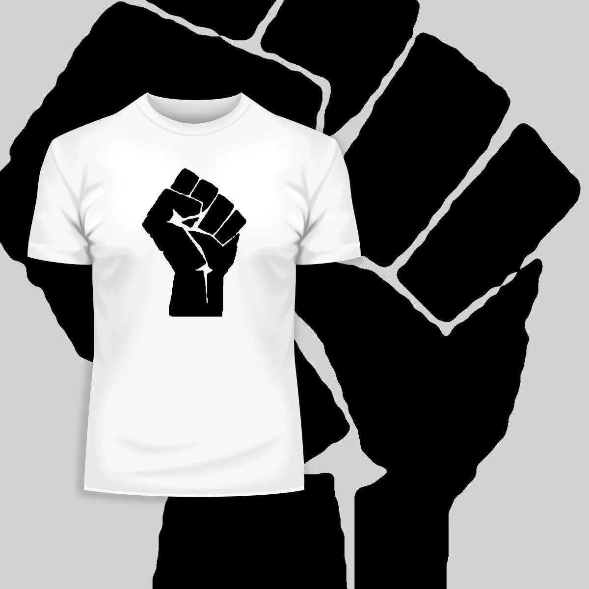 Black Lives Matter Take Action Black, White & Grey T-Shirt