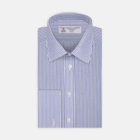 Blue Bengal Stripe Shirt with T&A Collar and Double Cuffs