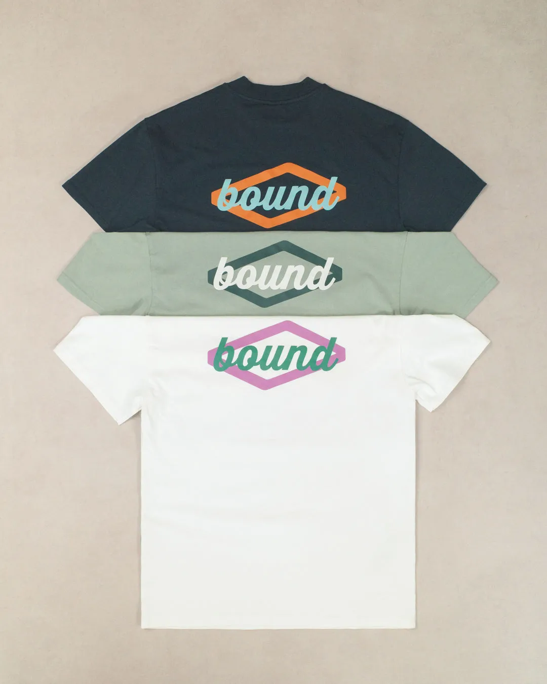 bound 'Hatch' Tee - Ecru