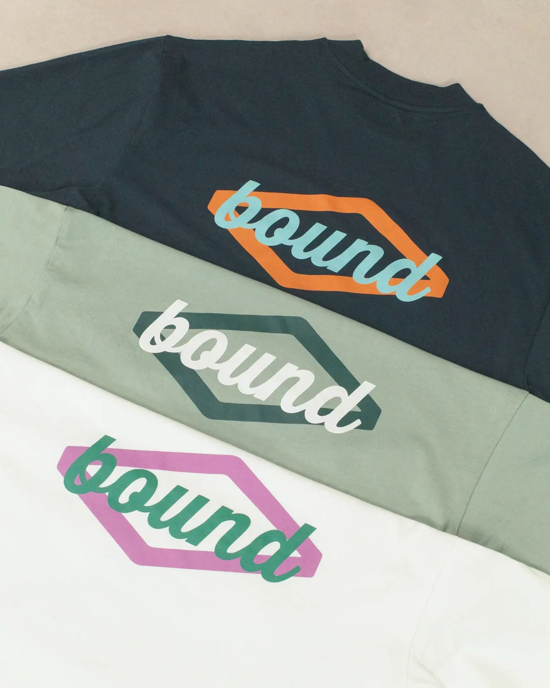 bound 'Hatch' Tee - Ecru