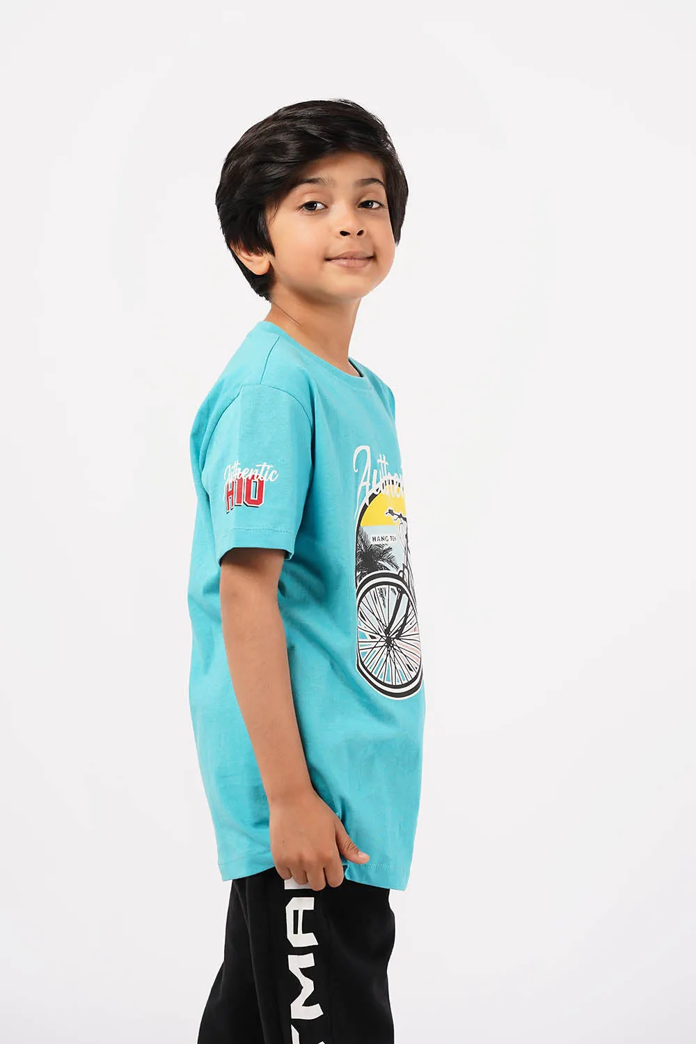 Boy's Short Sleeves Graphics Tee