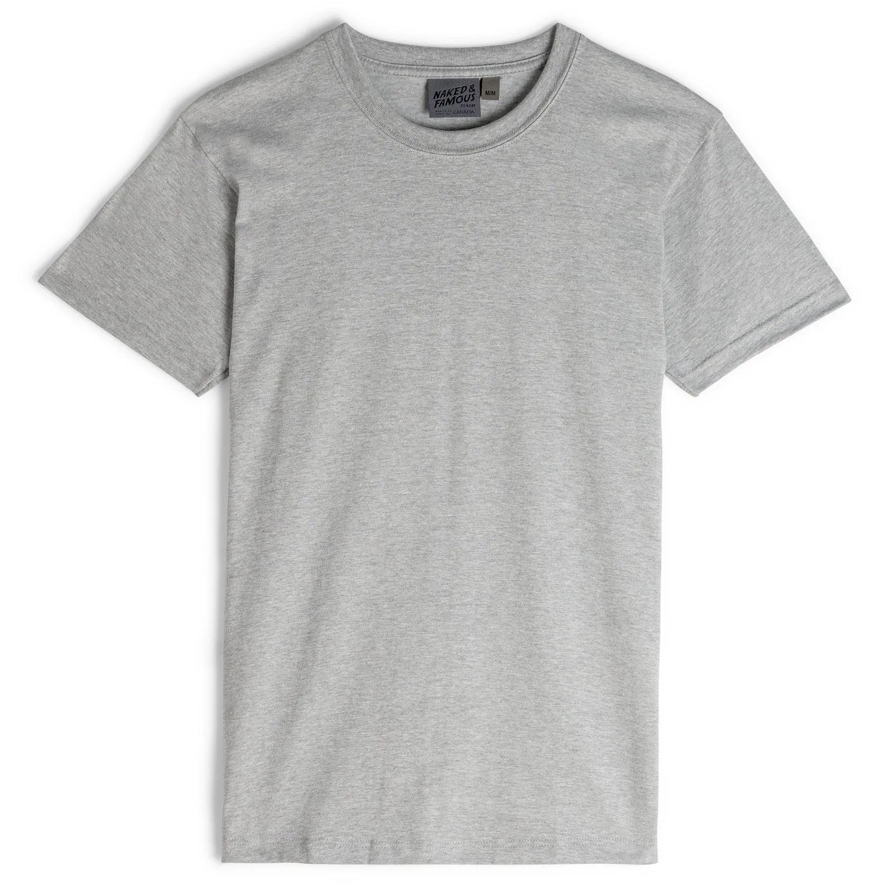 Circular Knit T-Shirt - Heather Grey