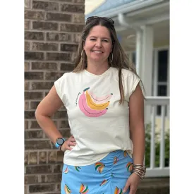 Cora Banana Print Tee