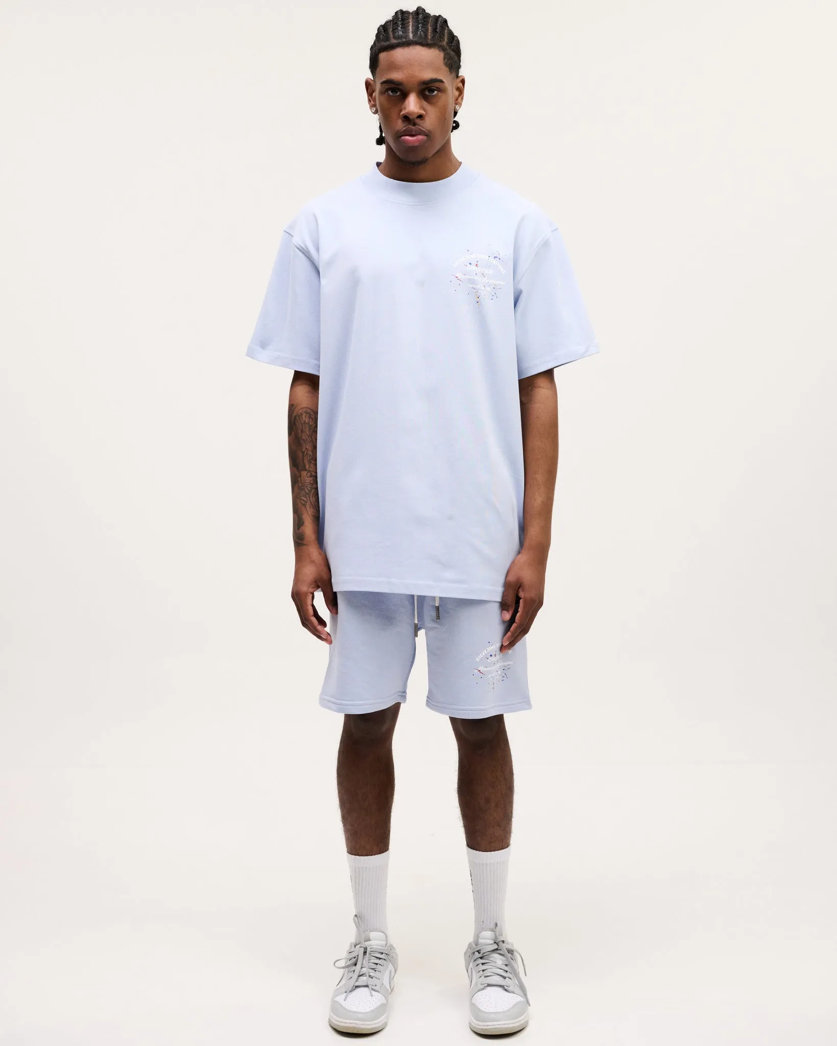 CROYEZ MAINTENANCE T-SHIRT - GREY MELANGE/OFF-WHITE