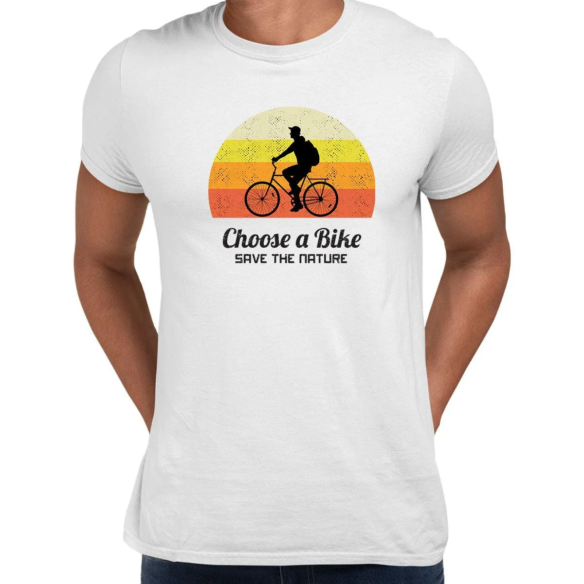 Cycling T-Shirt Choose a Bike-Save the nature Bicycle Racer Road Adult Unisex T-Shirt