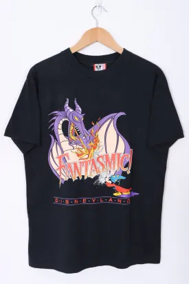 DISNEY Fantasia "Fantasmic" Dragon Single Stitch T-Shirt USA Made (L)