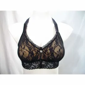 DKNY DK4801 Signature Lace T-Back Wire Free Bralette SMALL Black