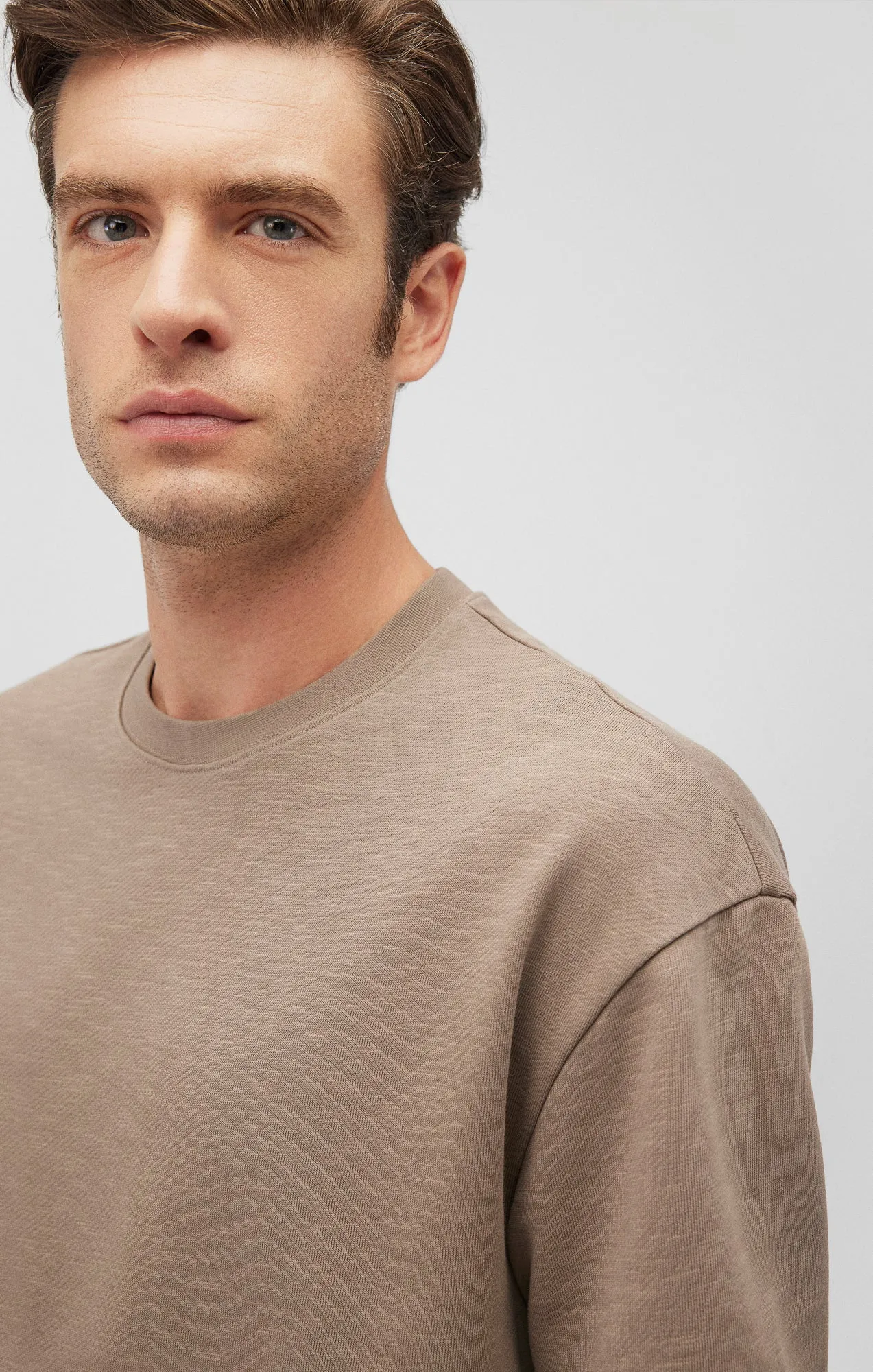 DROP SHOULDER T-SHIRT IN BRINDLE