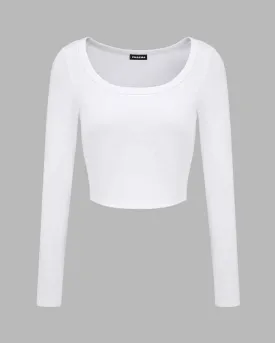 Esshall Scoop Neck Cropped Top