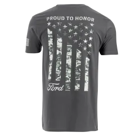 Ford Proud To Honor Men's Camo Flag Short Sleeve T-Shirt