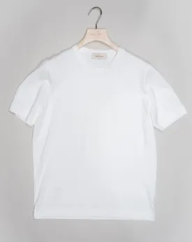 Gran Sasso Knitted Cotton T-Shirt / White