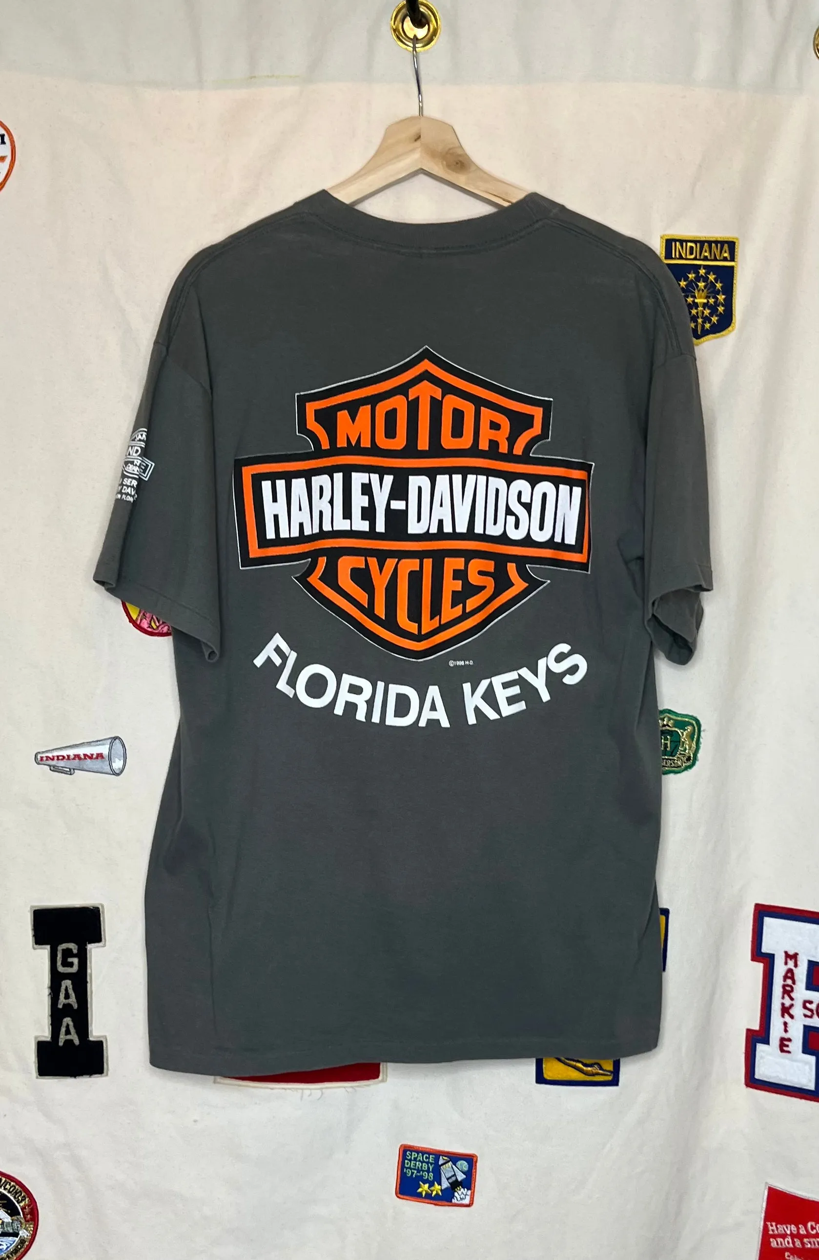 Harley-Davidson Double-Sided Faded T-Shirt: L