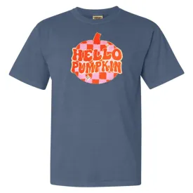 'Hello Pumpkin' Letter Patch T-Shirt