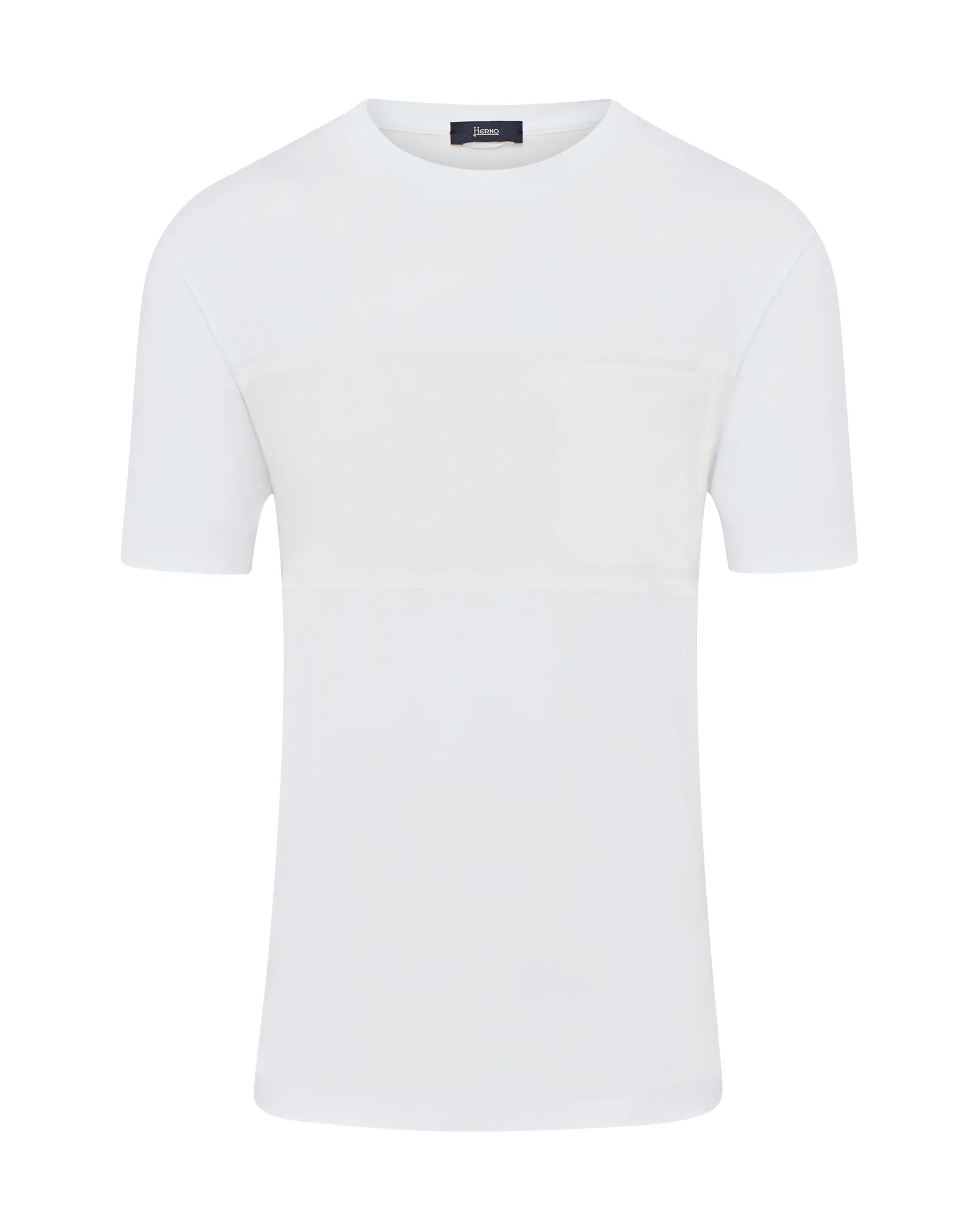 Herno Superfine Laminated Pocket Short Sleeve T-shirt (White)