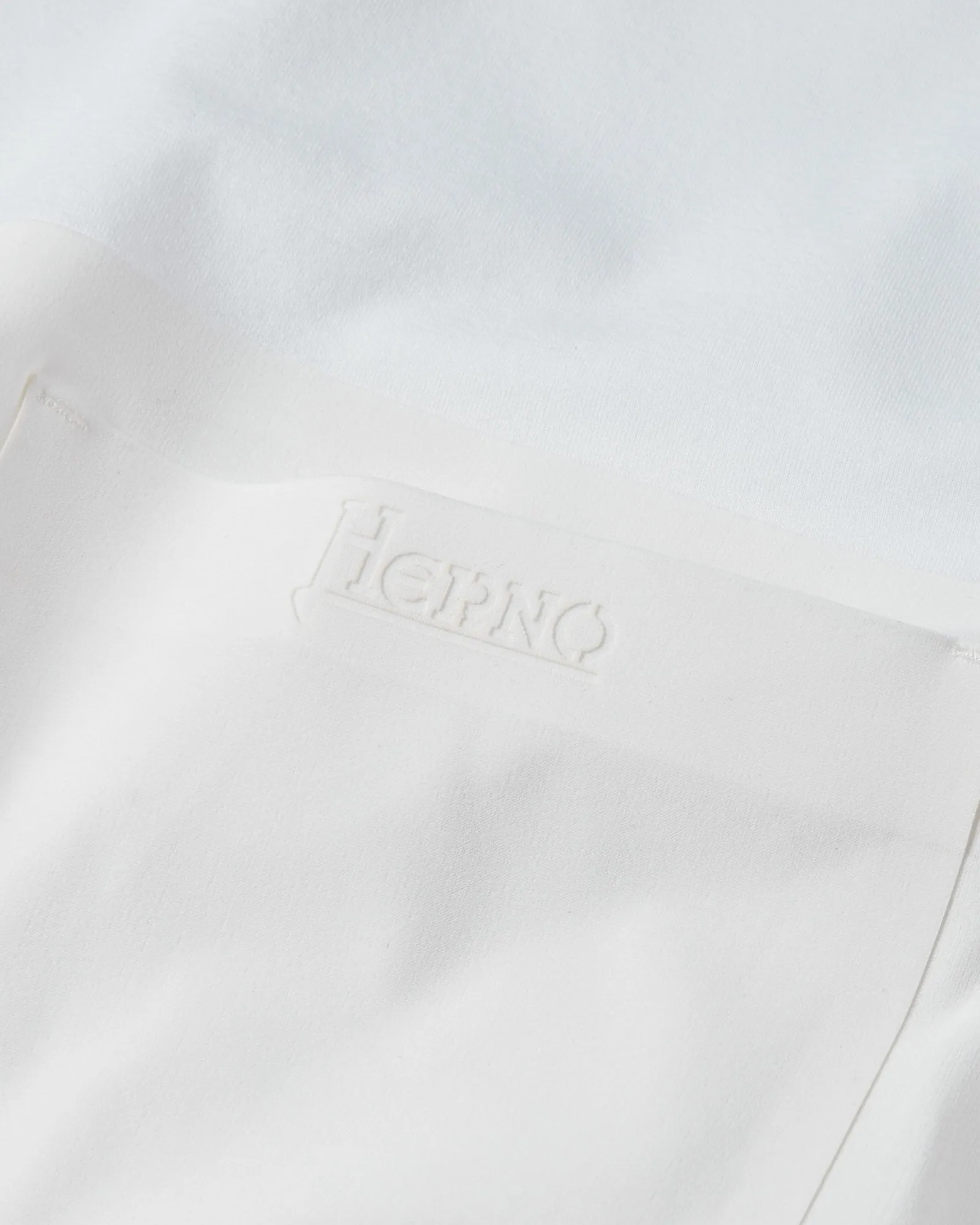 Herno Superfine Laminated Pocket Short Sleeve T-shirt (White)