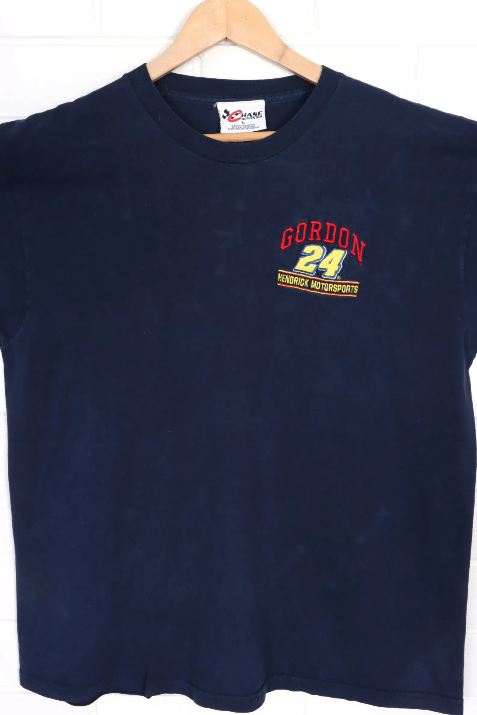 Jeff Gordon #24 Embroidered 90s Hendrick Motorsports Racing T-Shirt (L)