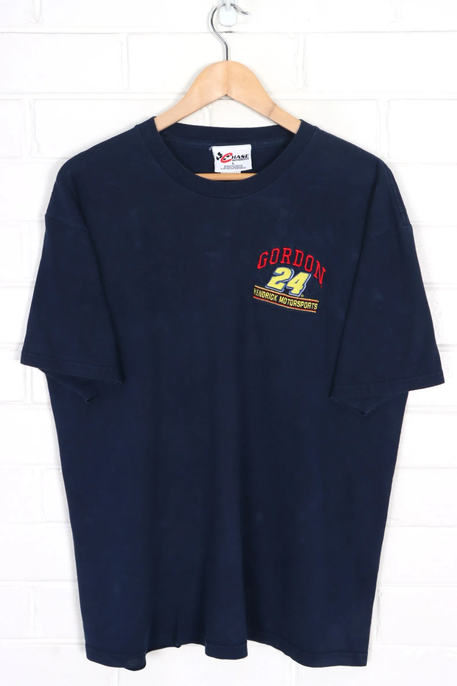 Jeff Gordon #24 Embroidered 90s Hendrick Motorsports Racing T-Shirt (L)