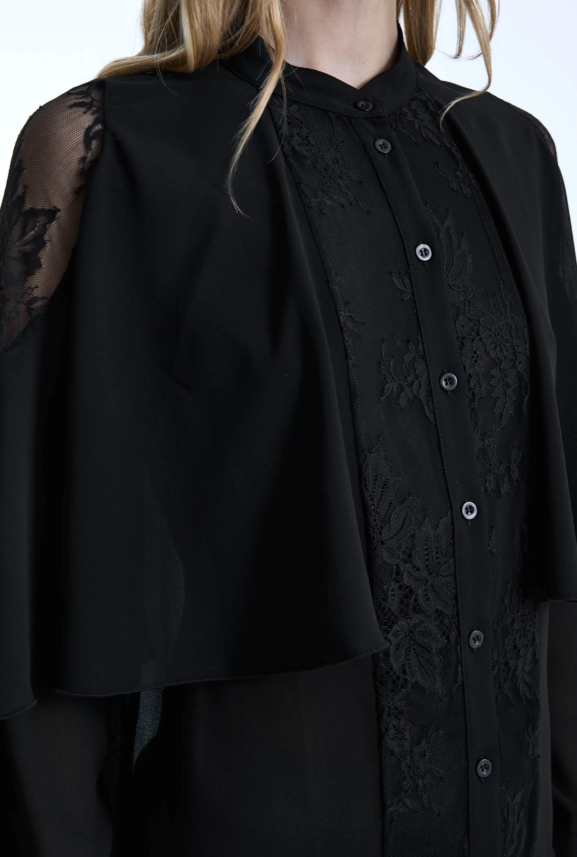 Lace Front Detail Shirt