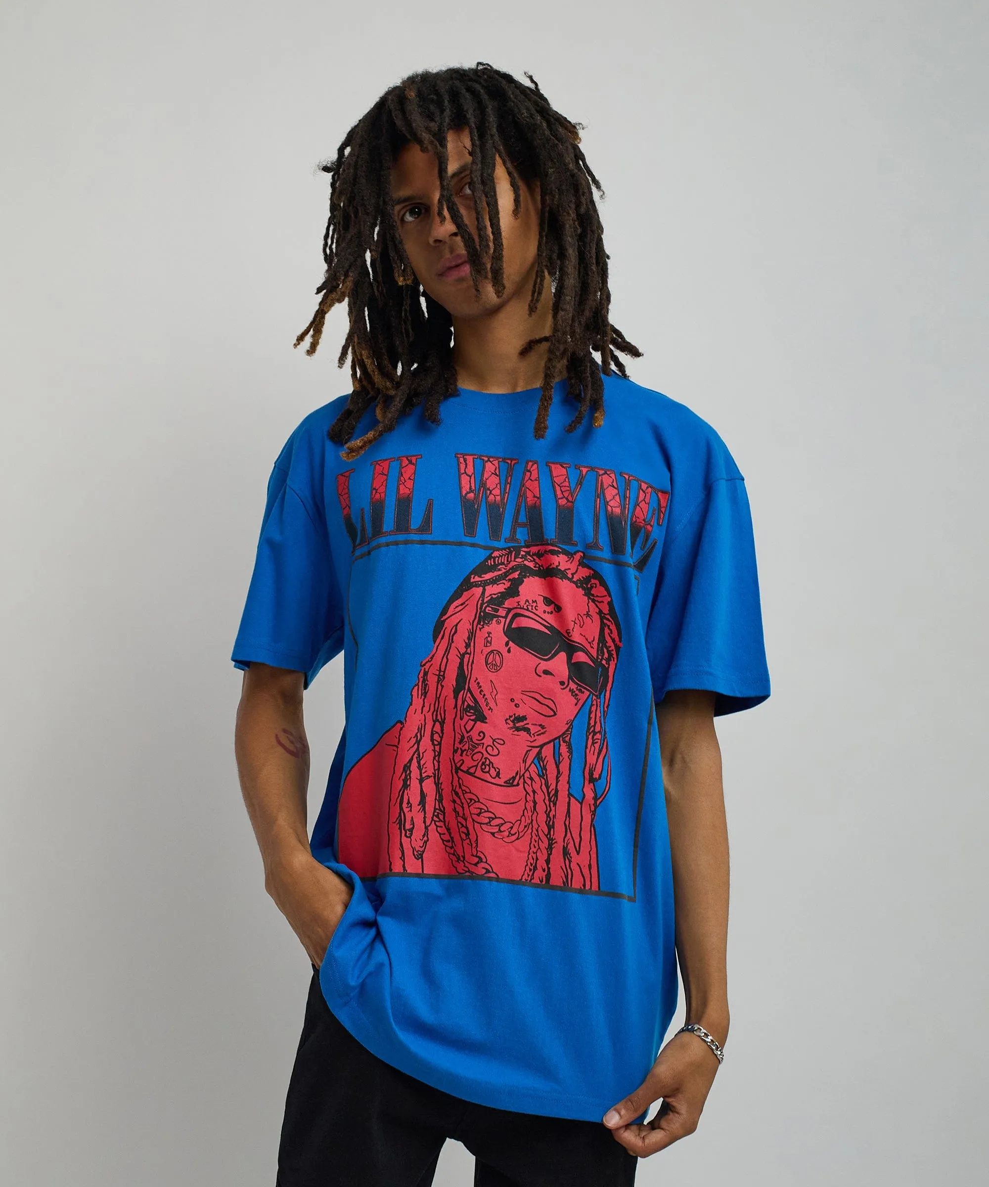 Lil Wayne Box Short Sleeve Tee - Blue