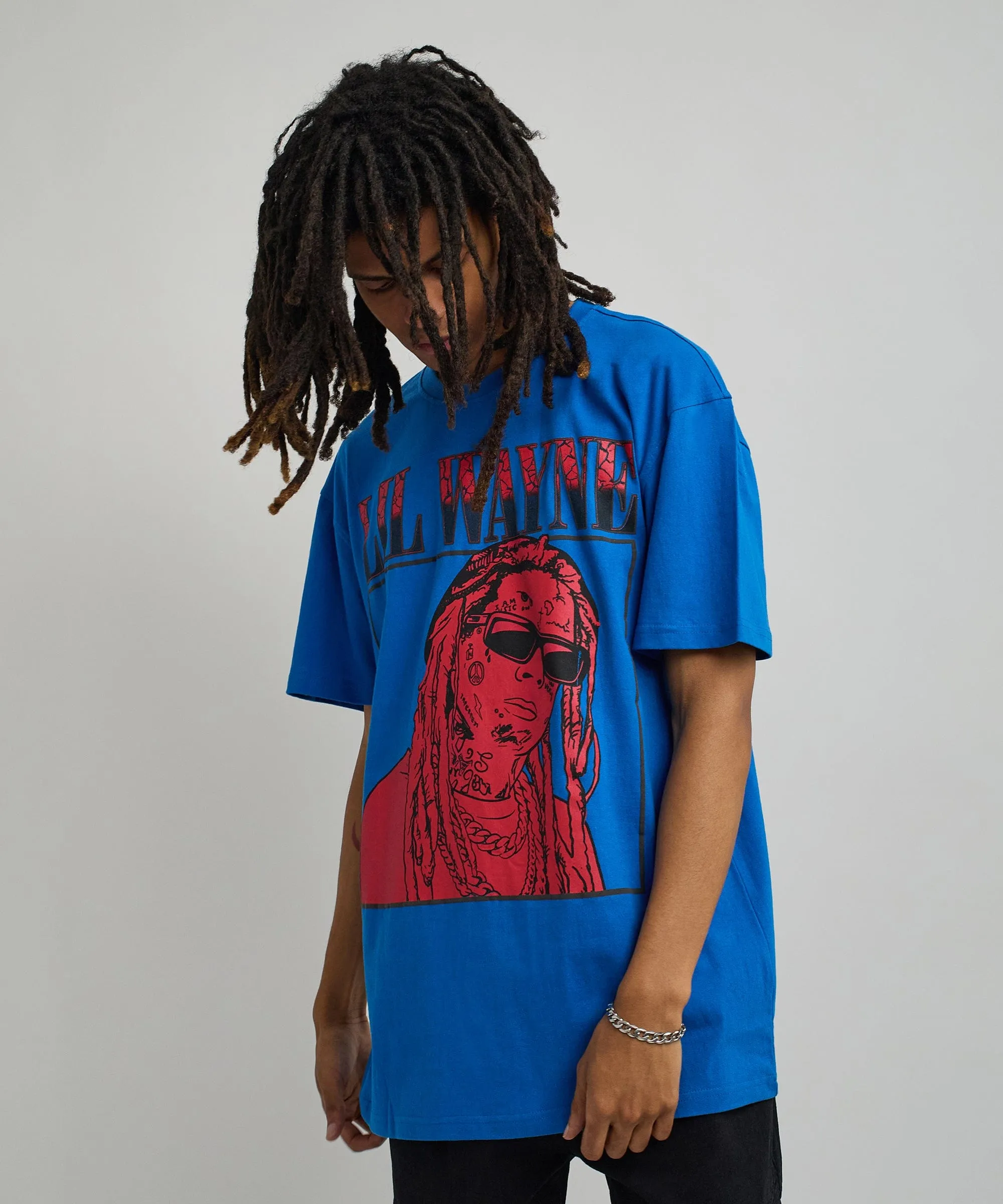 Lil Wayne Box Short Sleeve Tee - Blue