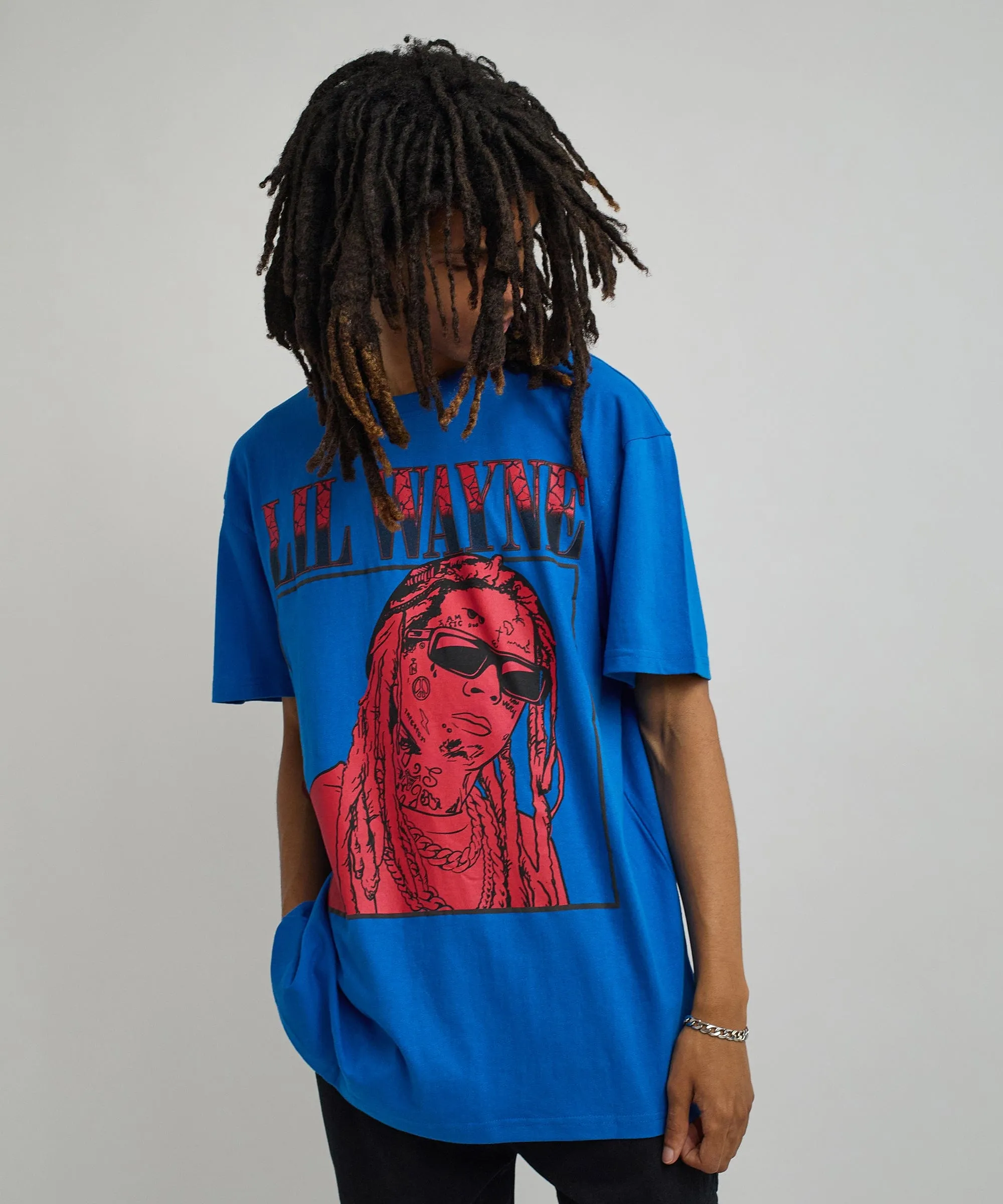 Lil Wayne Box Short Sleeve Tee - Blue