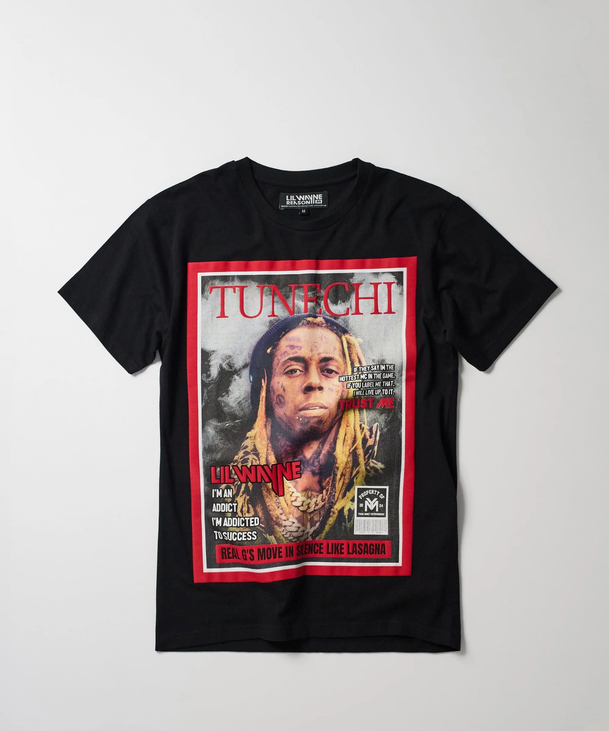 Lil Wayne Cover Short Sleeve Tee - Black