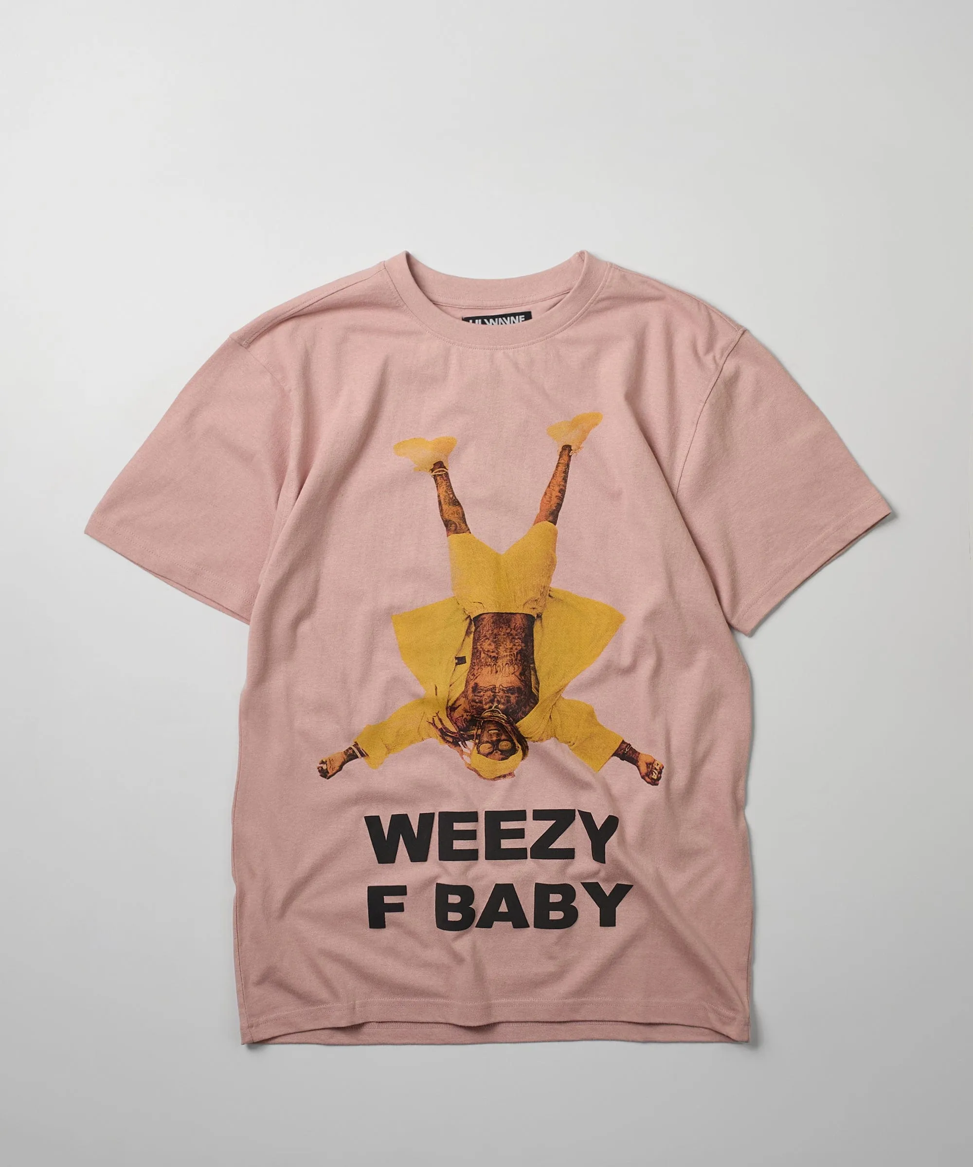 Lil Wayne Weezy F Baby Photo Short Sleeve Tee - Pink