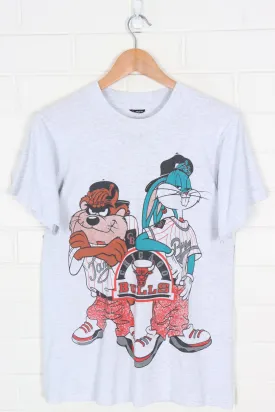 LOONEY TUNES Bugs & Taz Kriss Kross Chicago Bulls Tee (M)