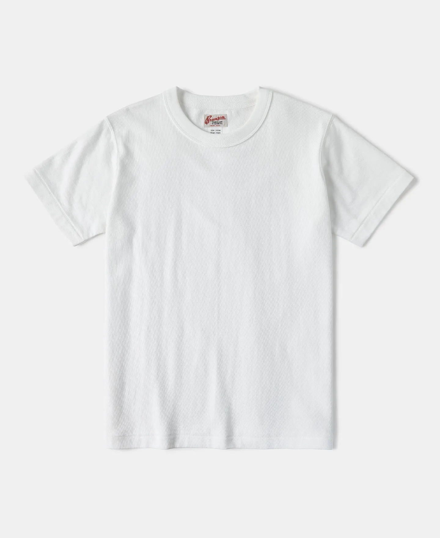 Loopwheel Tubular Athletic T-Shirt - White