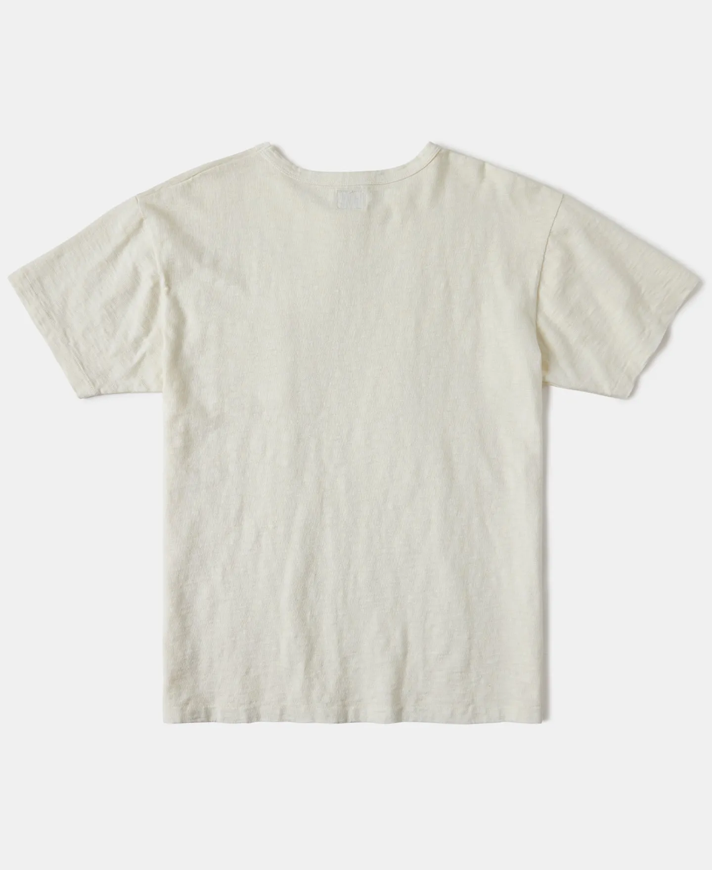 Lot 102 1940s Heavyweight Slub Pocket T-Shirt - Ivory