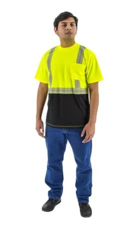 Majestic 75-5215 Safety Short Sleeve Shirt Hi-Vis