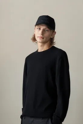 Men's Cashmere Crew Neck Jumper - Black