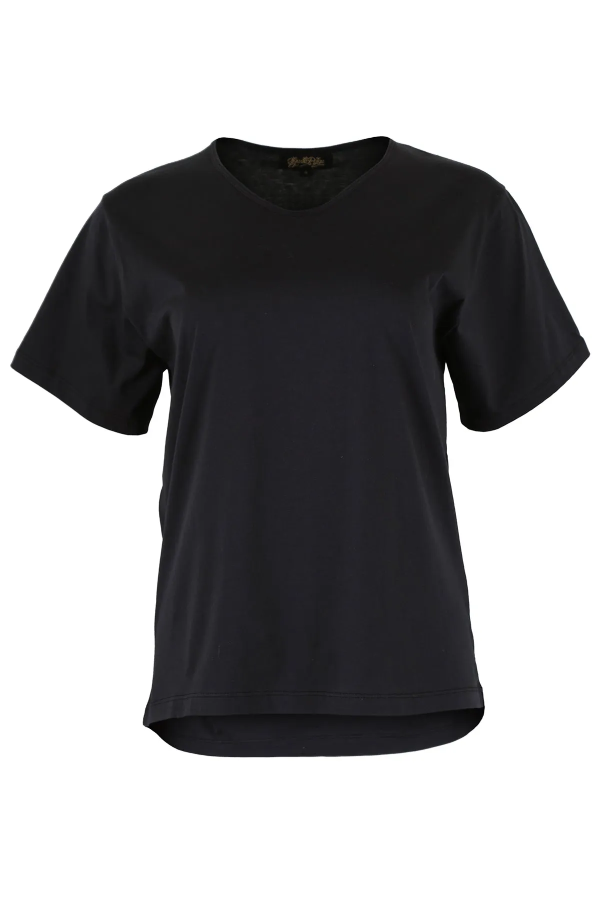 Merci Beaucoup T-Shirt Black in Cotton Jersey