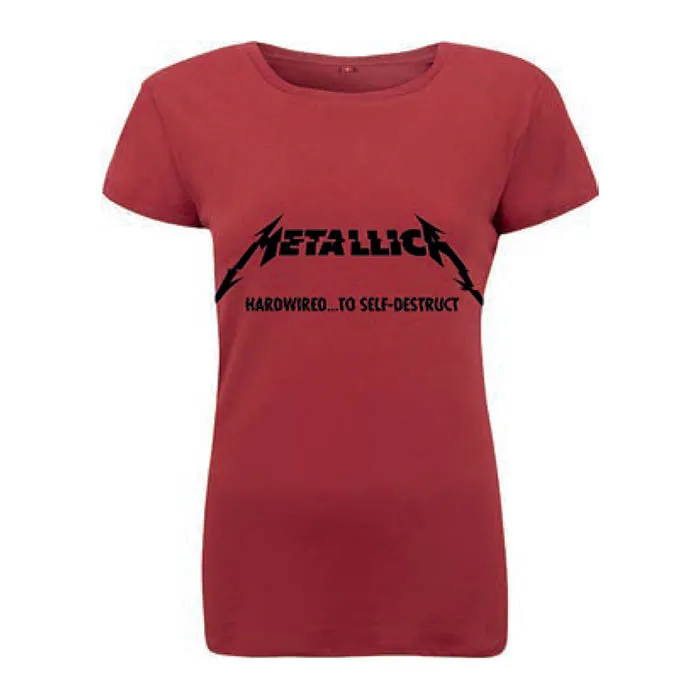 Metallica Logo Title Ladies T-Shirt